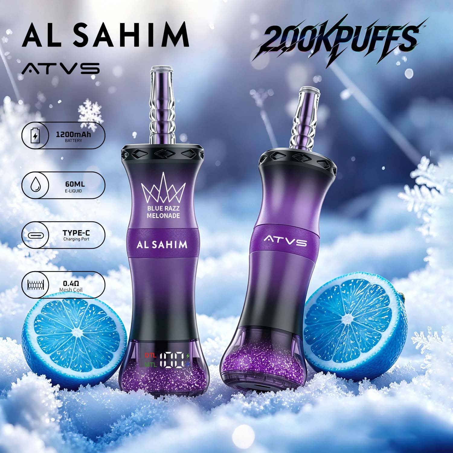 ATVS AL SAHIM 200K Puffs Vape