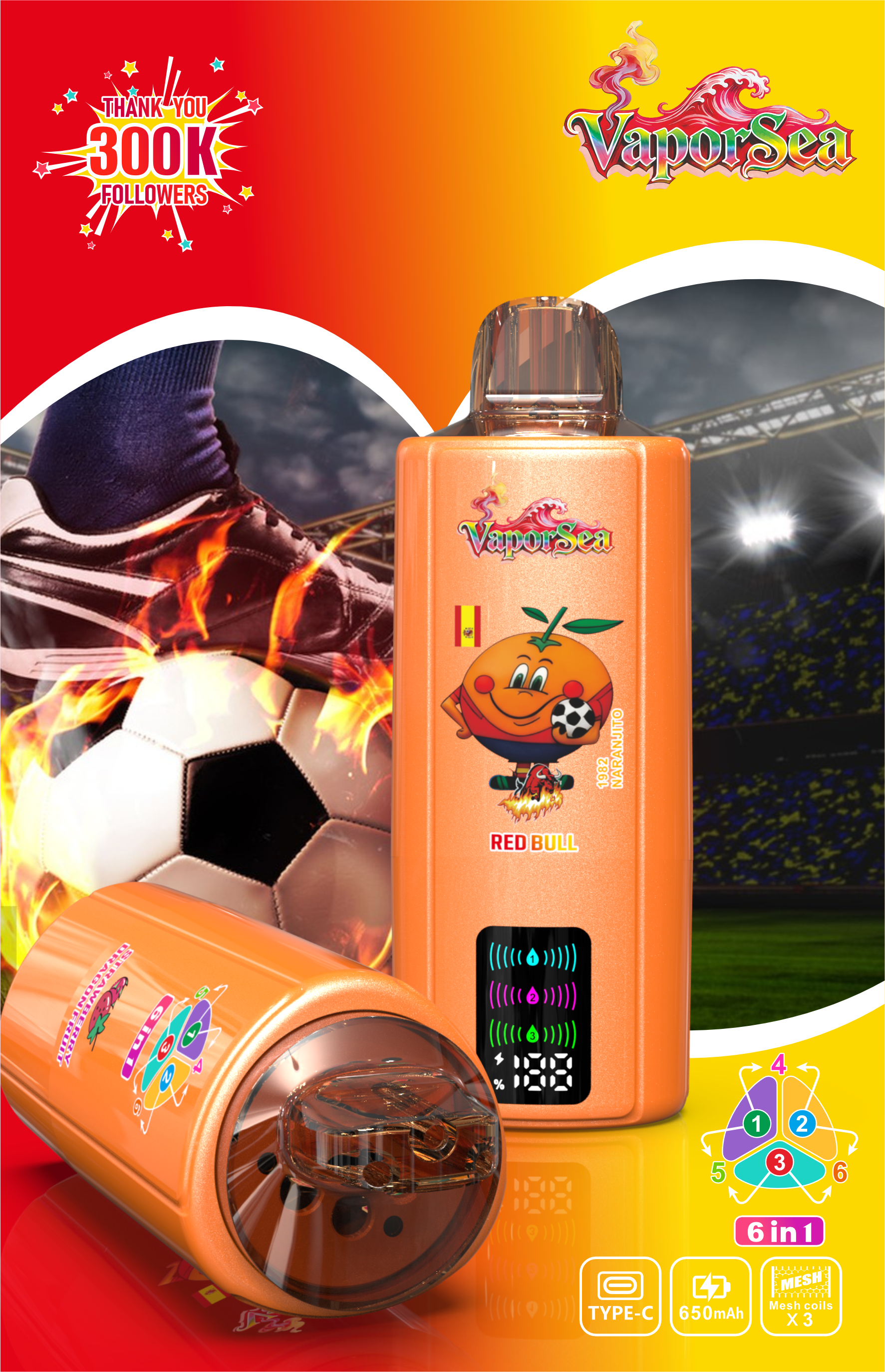 bang king Vaporsea 6 In1 300000 300K Puffs Shisha Flavour Hook Vape EU Warehouse Fast Delivery Cheap Direct Factory Bang Vaper 20K 50K 200K Puff