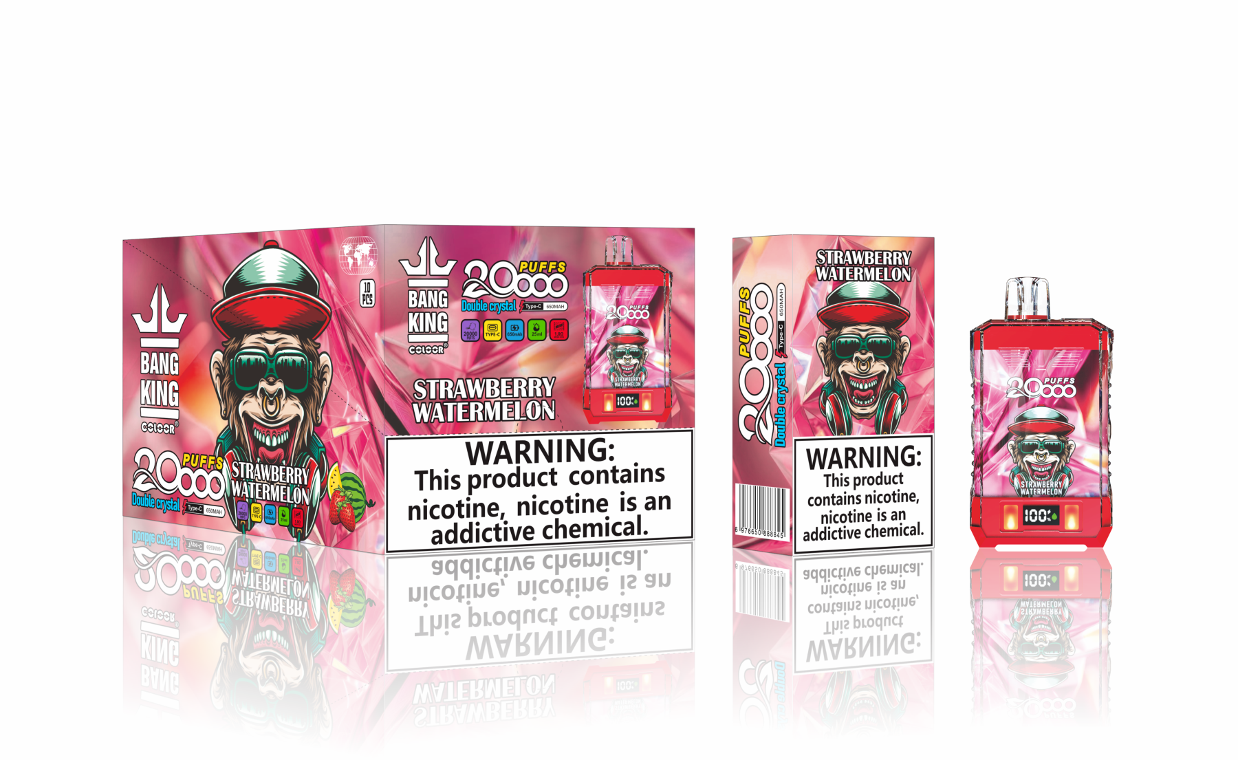 Wholesale I Vape Bang King 20000puff Pocket Hookah Disposable Vape 20000puff Vape Disposable Electronic Cigarette China Product Wholesaler