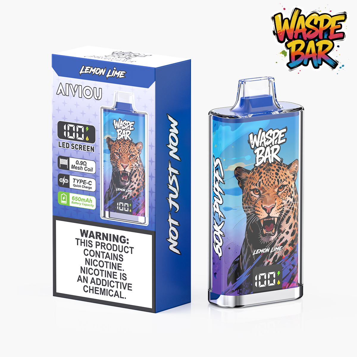 Waspe Bar 60K 60000 Puffs Disposable Vape Pen Multiple Flavors Rechargeable Mesh Coil Vape 60000 Puffs Disposable Vape Wholesale Vape Rechargeable Vape