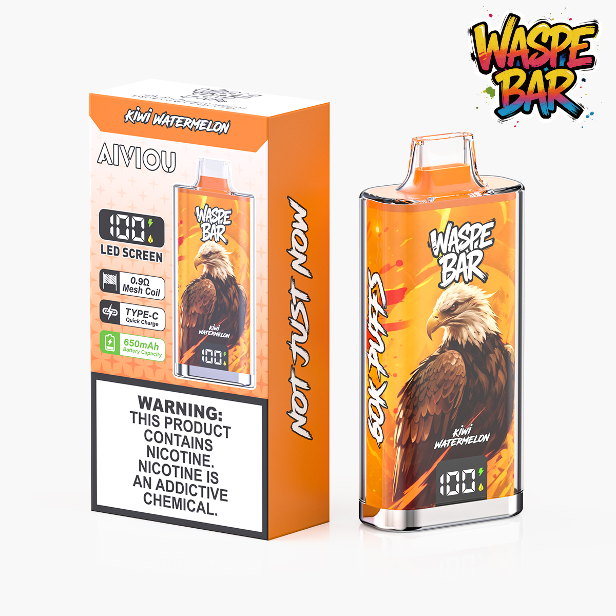 Waspe Bar 60K 60000 Puffs Disposable Vape Pen Multiple Flavors Rechargeable Mesh Coil Vape 60000 Puffs Disposable Vape Wholesale Vape Rechargeable Vape