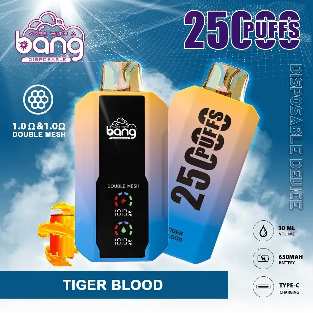 Original Bang 25000 puffs disposable E cigarettes 30ml pre-filled vapor pods 650mAh rechargeable battery vape juice devices Dual Mesh Vaporizers bang box 25000-Ecloudvaping