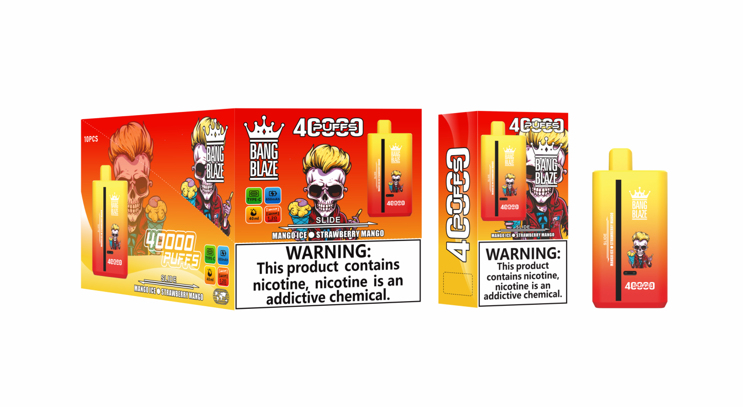 Bang Blaze 40000 Puff Puffs Disposable E-Cigarette Vaporizer Switch 12 Flavors Double Flavor E Vape