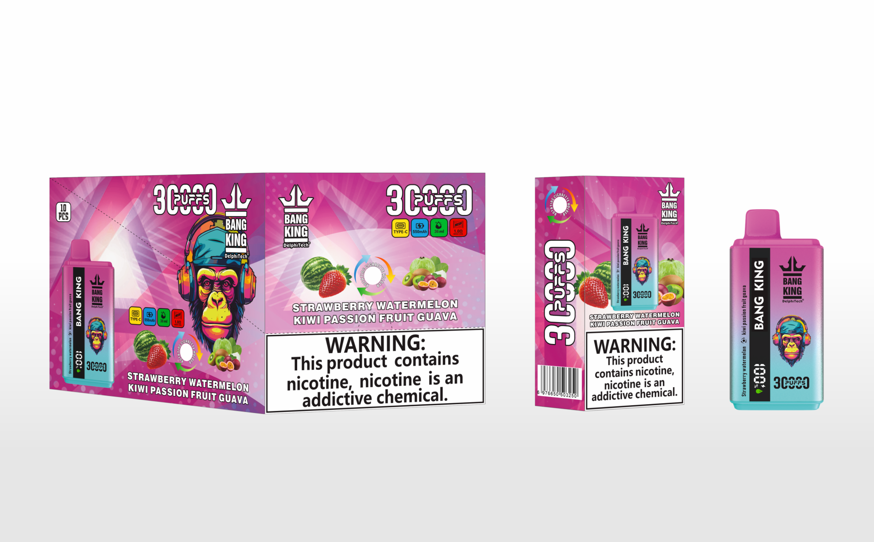 Bang King Vape 30000 30K Big Huge Pufs Vaper Desechable Germany Europe Price Smoke Wape Wholesale Rechargeable Disposable Puff Vapers Desechables Bang