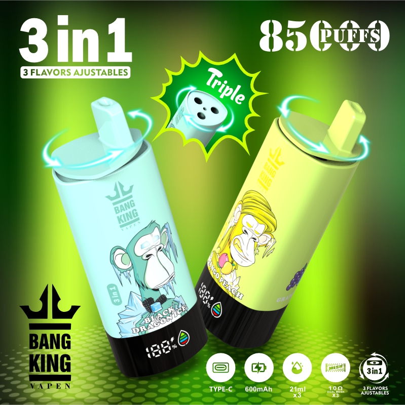 Bang King 85000 85K Puffs Bang Vaper Desechable 75K 60K 50K 30K Box Vapers Desechables Bang EU Europe Germany Spain