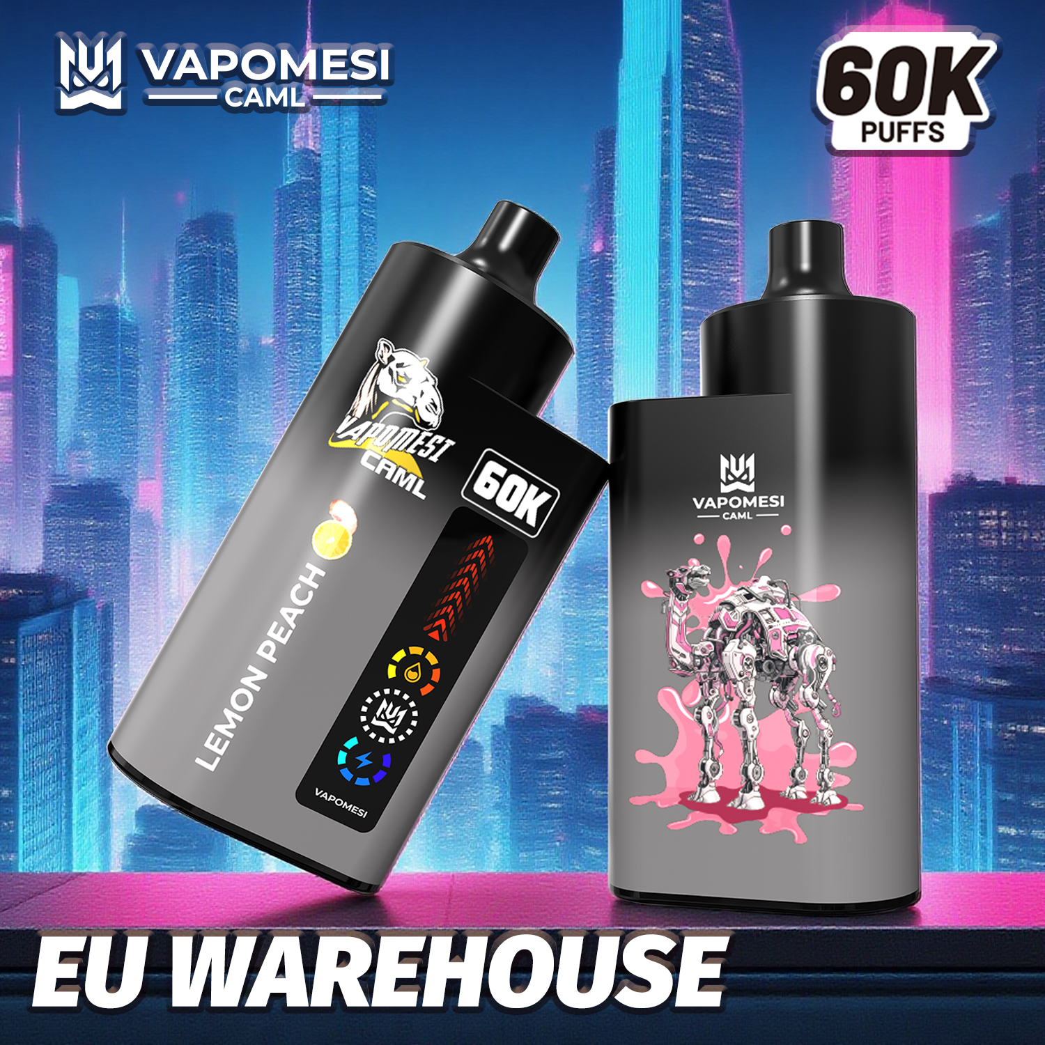  EU Warehouse Vapomesi Caml 2 3 4in1 Disposable I Vapors Bang 50000 60000 80000 Puffs 50 60 80 100K Vaper Wholesale Solo Bar Randm Tornado Vape