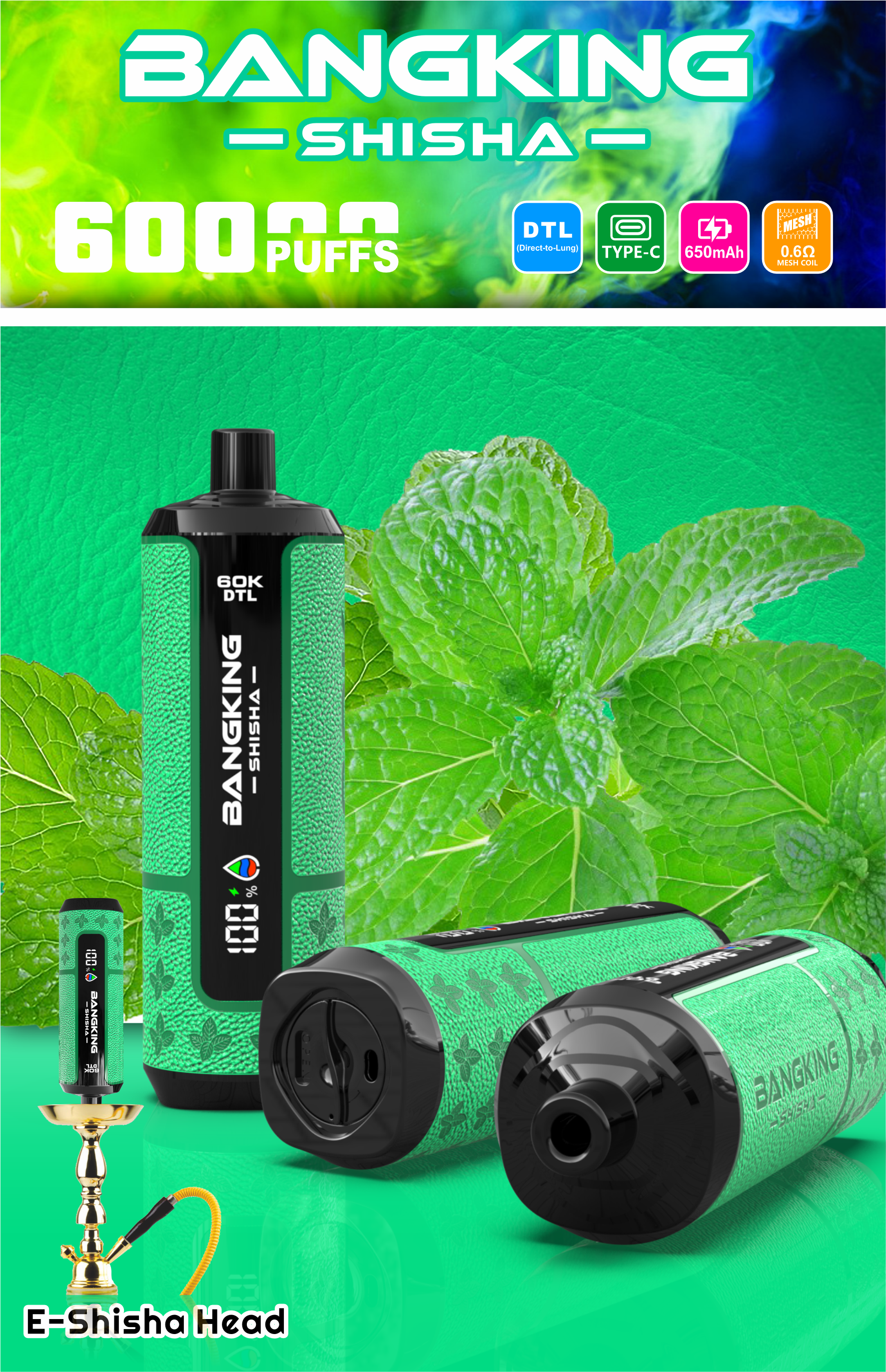 Bang King Shisha 60k Puffs