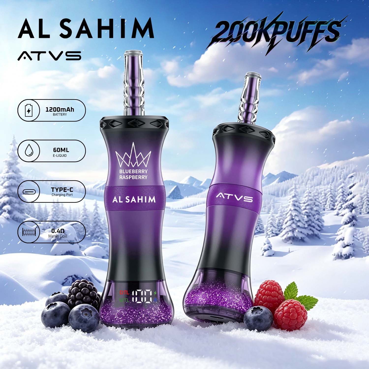 ATVS AL SAHIM 200K Puffs Vape