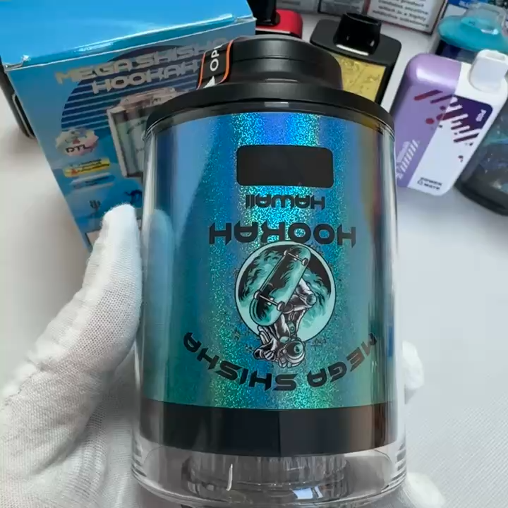 Jnr Mega Shisha Hookah 100000 Puffs 100K Vape Desktop Hookah Compatibility 12 Flavors to Breathing Light Customizable Airflow