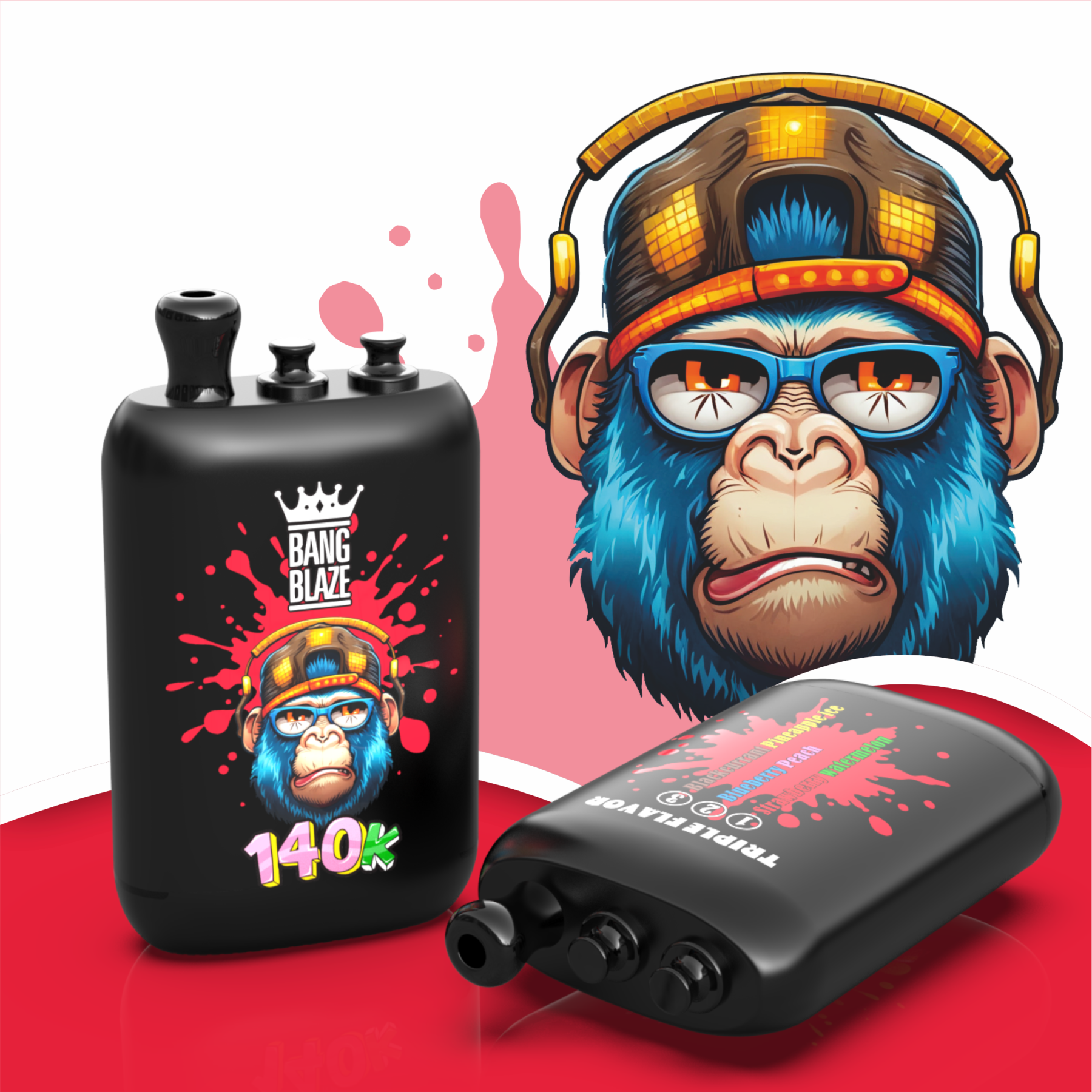 Electronic Cigarette Vapes  Bang blaze 140000 Disposable Vape Tornado Puffs Puff 140K Double Flavors