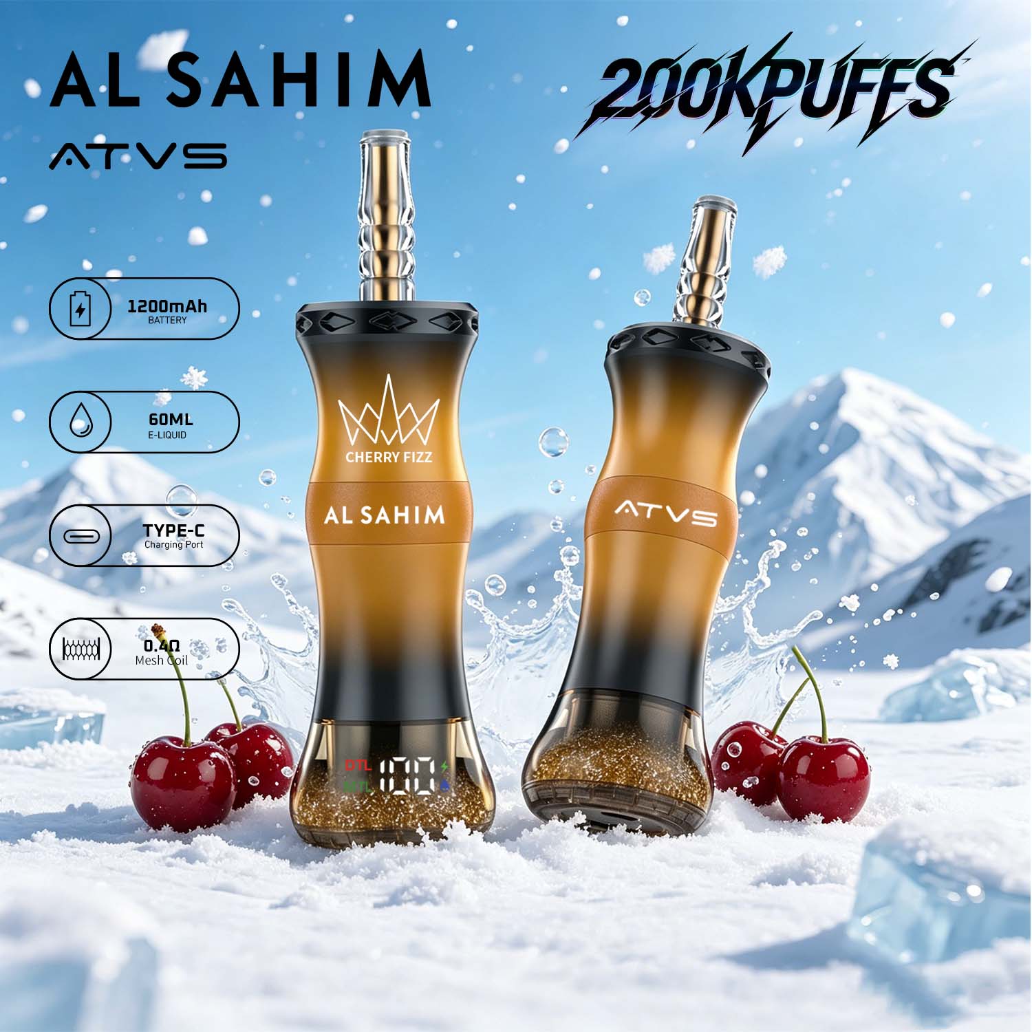 ATVS AL SAHIM 200K Puffs Vape