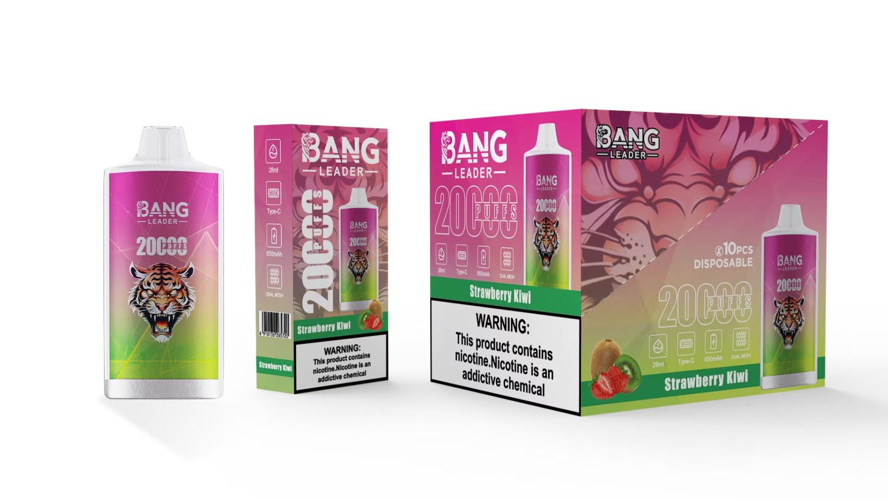  Bang Leader 20000 Disposable Rechargeable Electronic Cigarette Cheap Wholesale Price Hookah 20000 Puff Multiple Fruit Flavors
