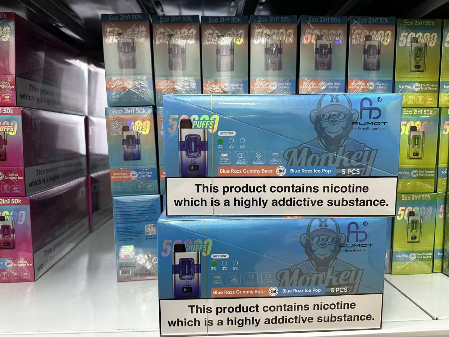 [Copy]Fumot RandM ECO 2in1 50000 Puffs Smart Digital Display Original Factory Power Display Randm 50K Vape Fast Shipping