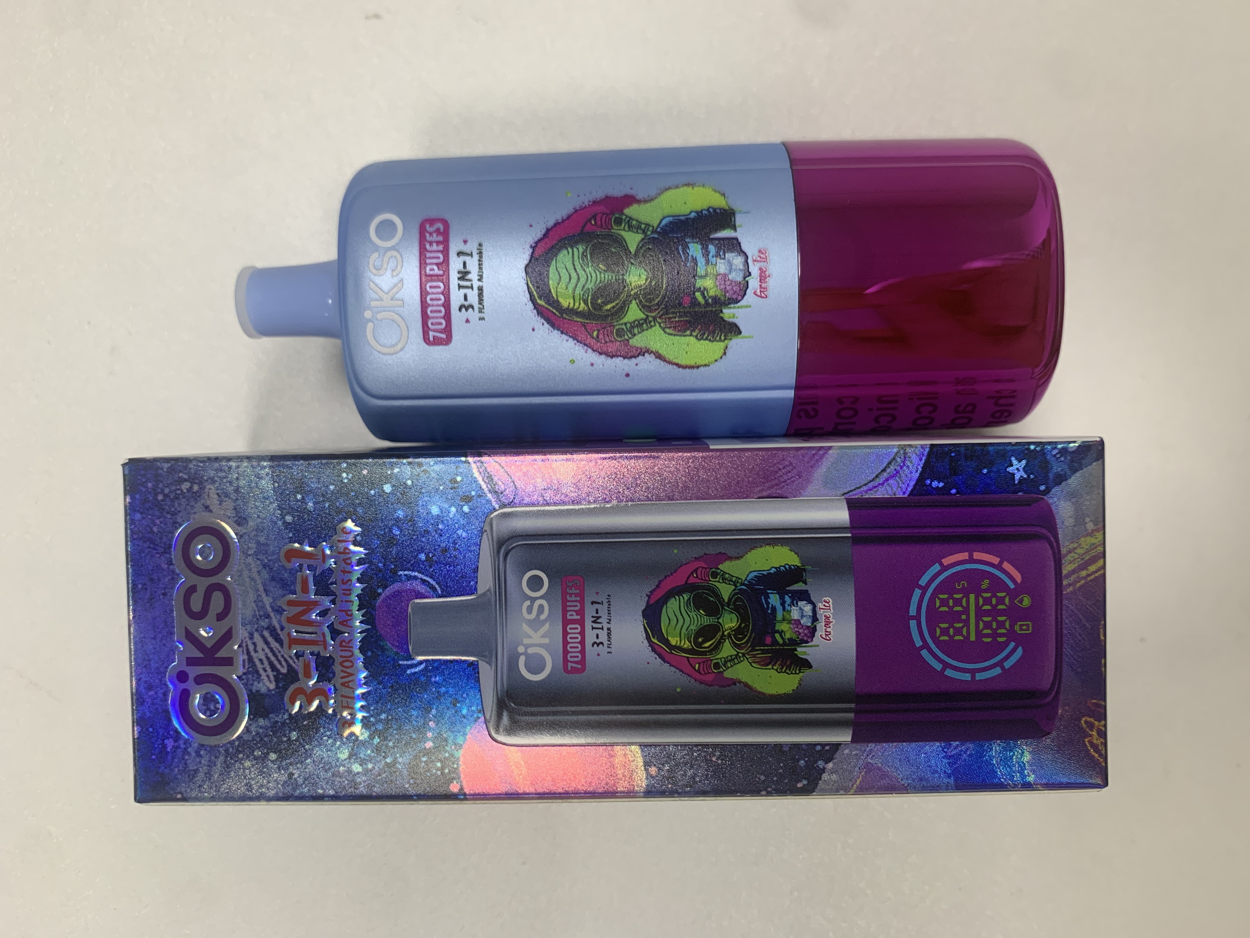 Okso 3in1 70K Puffs Disposable Vape 3in1 Flavors Vaper 70000 Puffs Disposable Vape Rechargeable Battery Electric Cigarette 70K Puff Vape Puffs