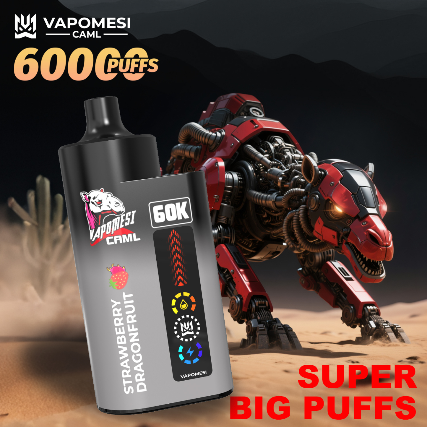  EU Warehouse Vapomesi Caml 2 3 4in1 Disposable I Vapors Bang 50000 60000 80000 Puffs 50 60 80 100K Vaper Wholesale Solo Bar Randm Tornado Vape