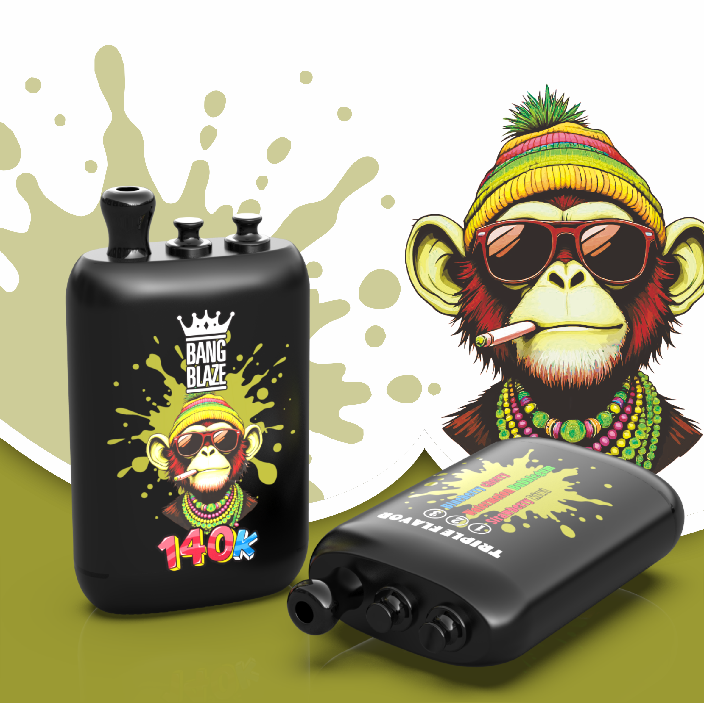 Electronic Cigarette Vapes  Bang blaze 140000 Disposable Vape Tornado Puffs Puff 140K Double Flavors