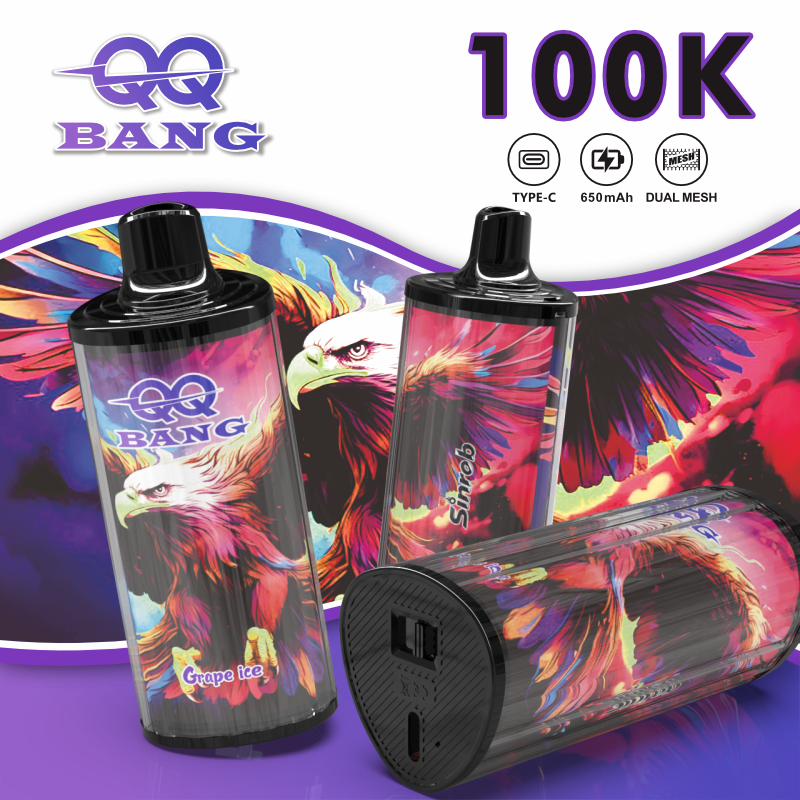 EU Hot Selling QQ Bang 100K Puffs Rechargeable Electronic Disposable Vape Smoking Cigarette Bang King Vaporizer Shisha 150K 200K 250K 300K