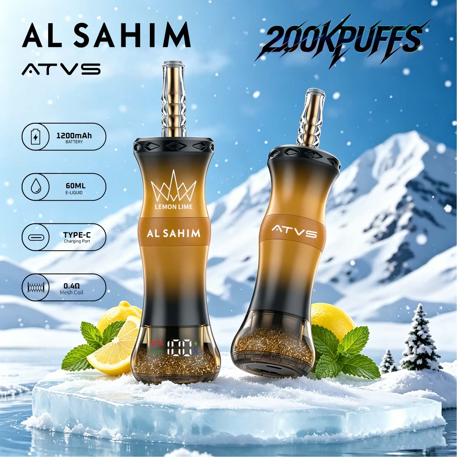 ATVS AL SAHIM 200K Puffs Vape