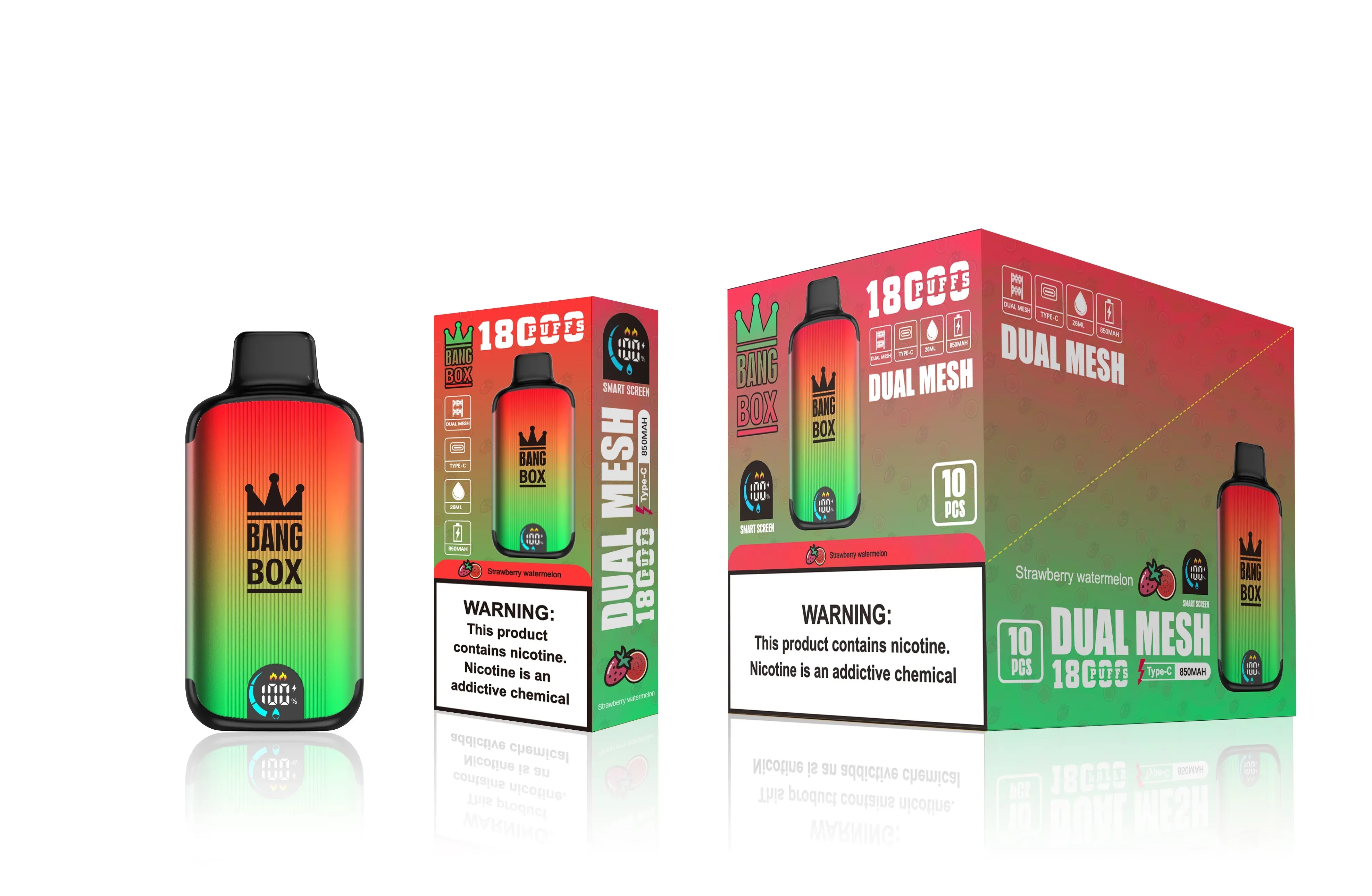 Original Bang box 18000 puffs disposable E cigarettes 26ml pre-filled vapor pods 850mAh rechargeable battery 20k puffs vape juice devices Dual Mesh Vaporizers-Ecloudvaping
