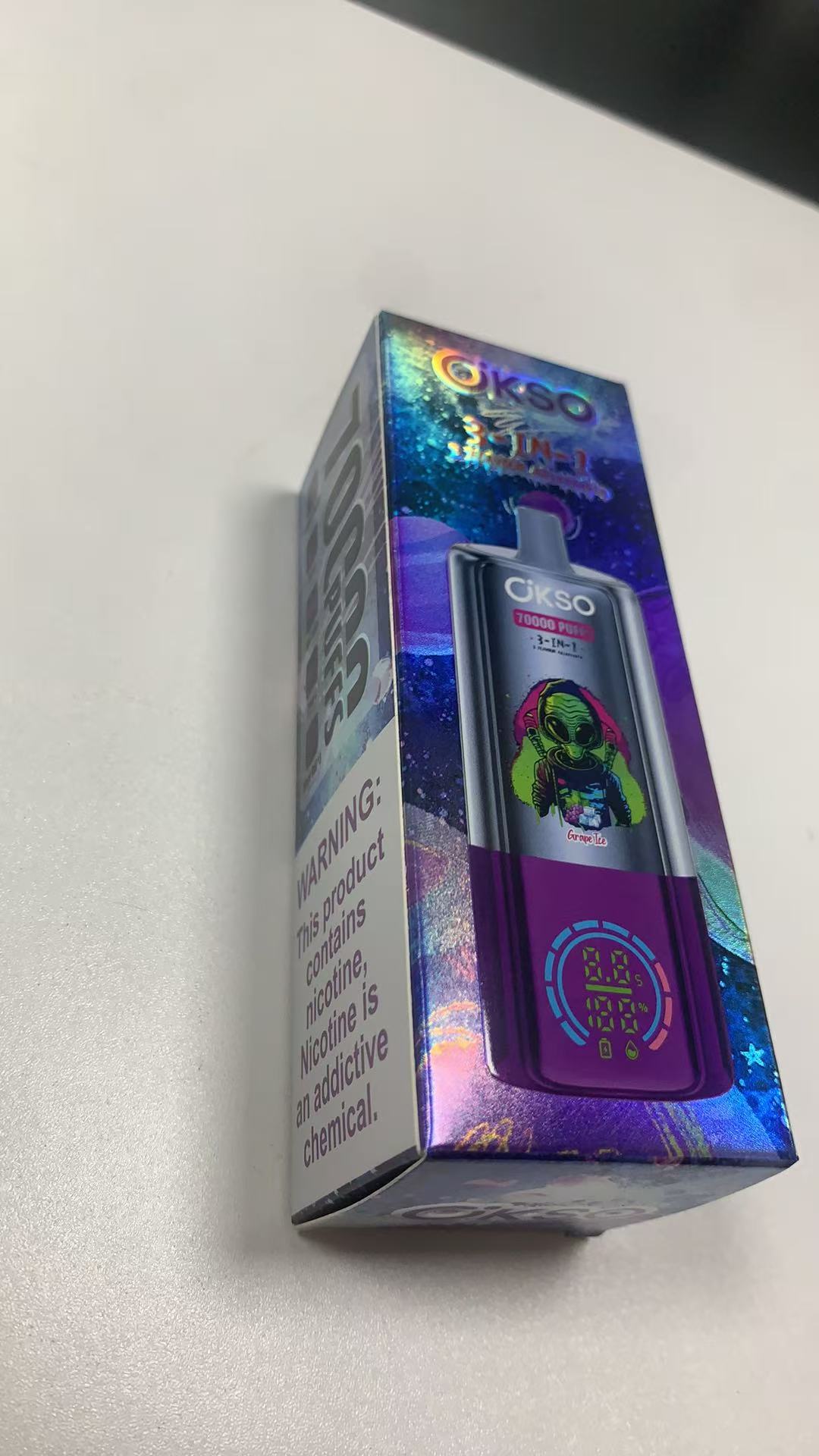 Okso 3in1 70K Puffs Disposable Vape 3in1 Flavors Vaper 70000 Puffs Disposable Vape Rechargeable Battery Electric Cigarette 70K Puff Vape Puffs