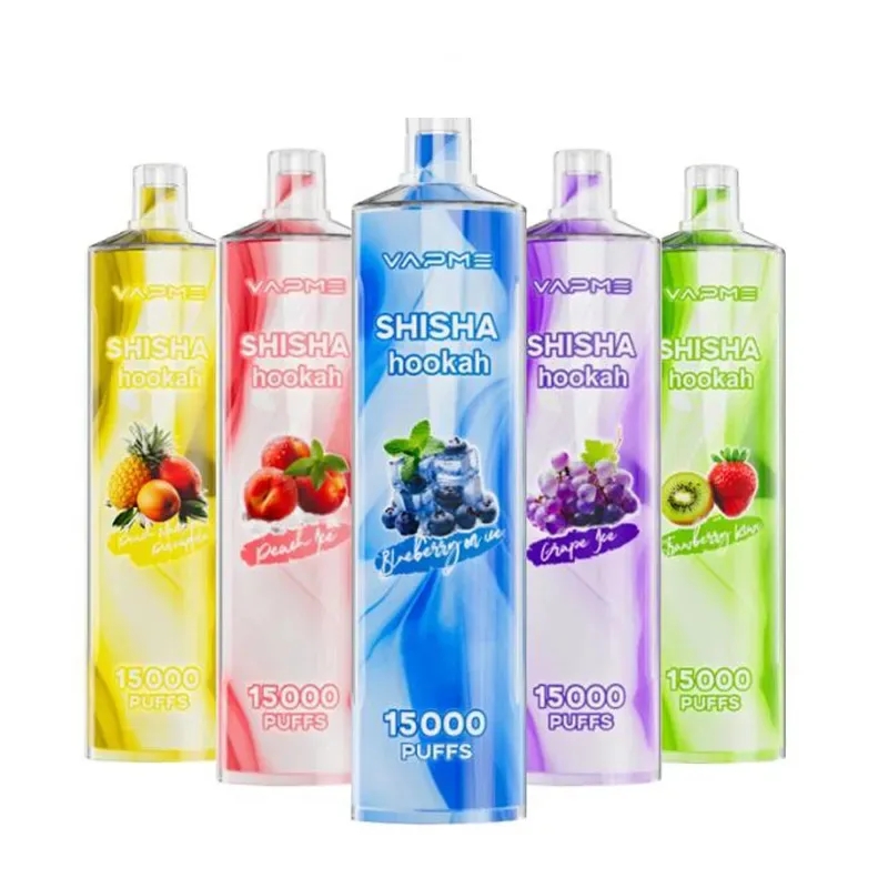  Original VAPME SHISHA Hookah 15000 Puffs Disposable Vape 0.6ohm Coil 650mAh Rechargeable Battery 25ml Prefilled Pod 12 Flavors E Cigarettes-Ecloudvaping