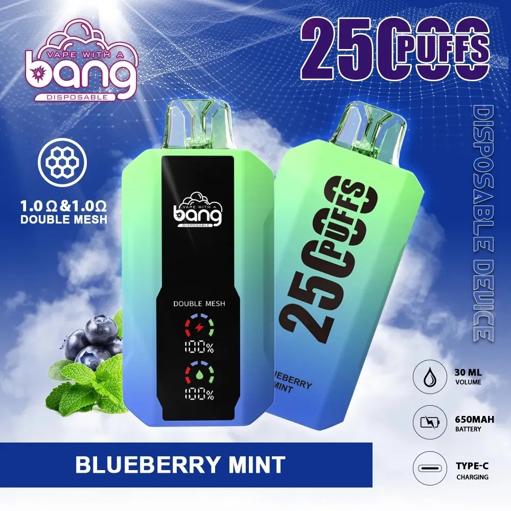 Original Bang 25000 puffs disposable E cigarettes 30ml pre-filled vapor pods 650mAh rechargeable battery vape juice devices Dual Mesh Vaporizers bang box 25000-Ecloudvaping