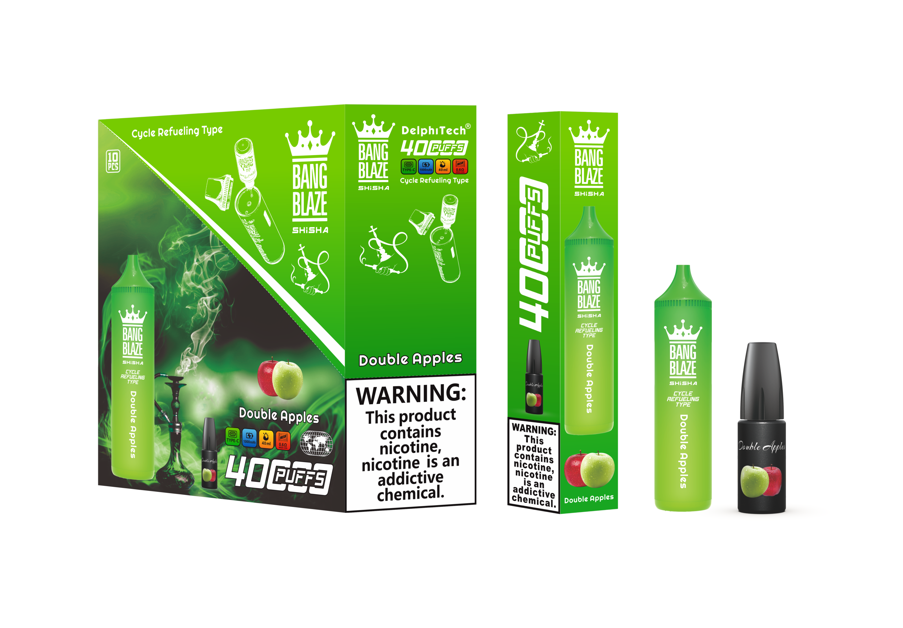 Bang Blaze 40000 Puffs Shisha Bangking Puffs Ecigs Vaporizer Flavors E Hookah Charger
