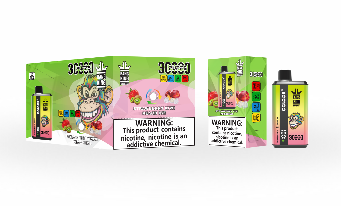 Original Bang 30000 30k 36ml Preloaded 650mAh Rechargeable Pen 0%2%3%5% disposable Intelligent display New arrival-Ecloudvaping