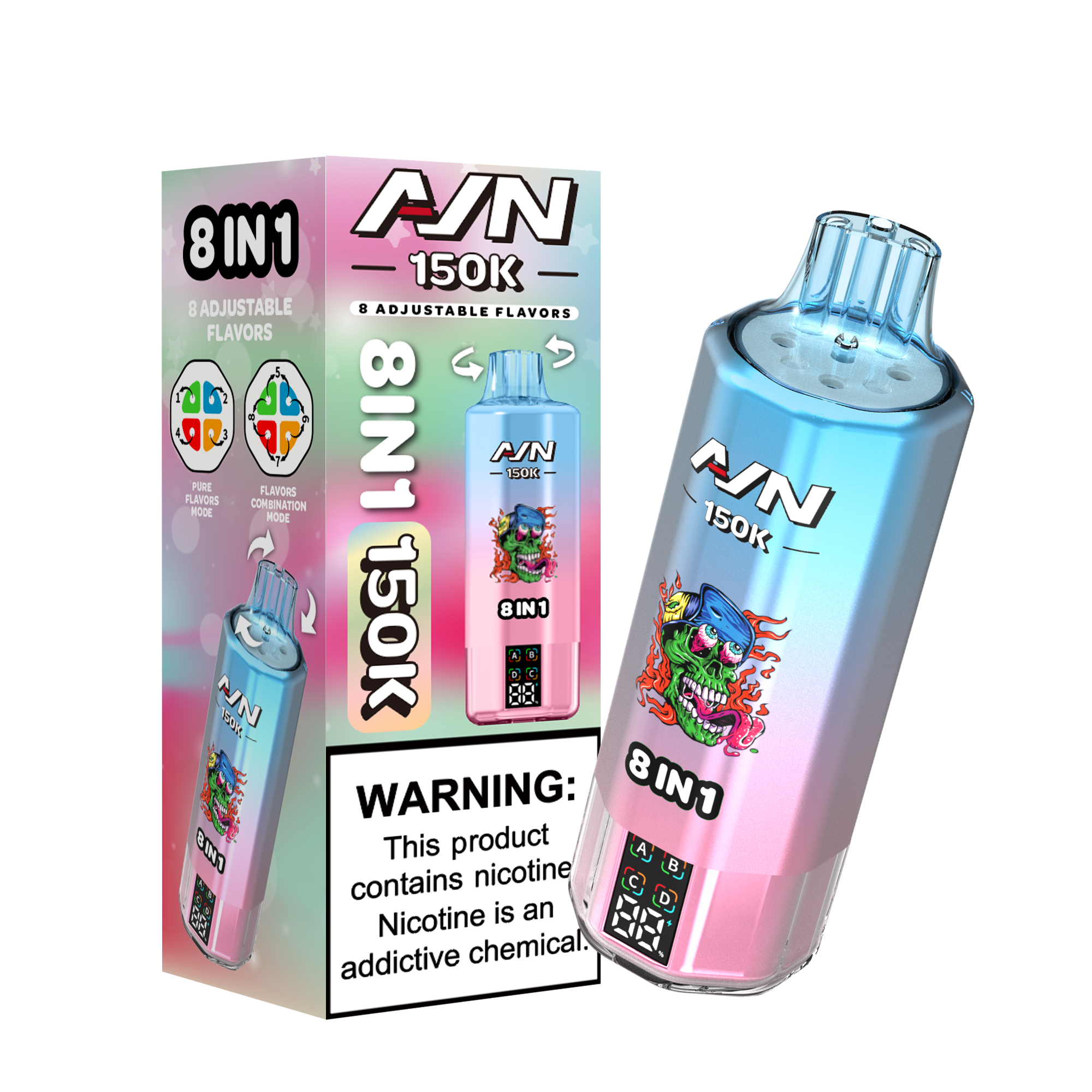 Aivono Aim Avn 150K Puffs Electric Shisha 8 in 1 Flavour Mod 150000 E Cigarettes Vape