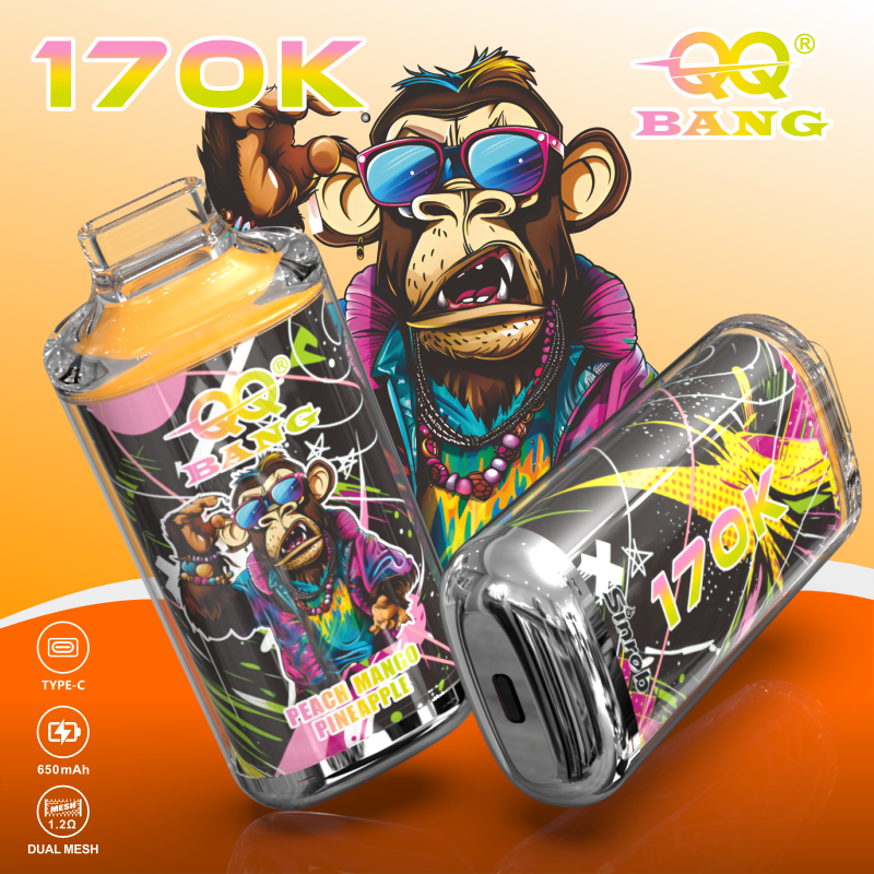  Qqbang 170K 170000 Puffs Vape Pen Wholesale Vaper QQ Bang 50K 100K 150K 200K Vapor 300K Disposable Electronic Cigarette Vapes