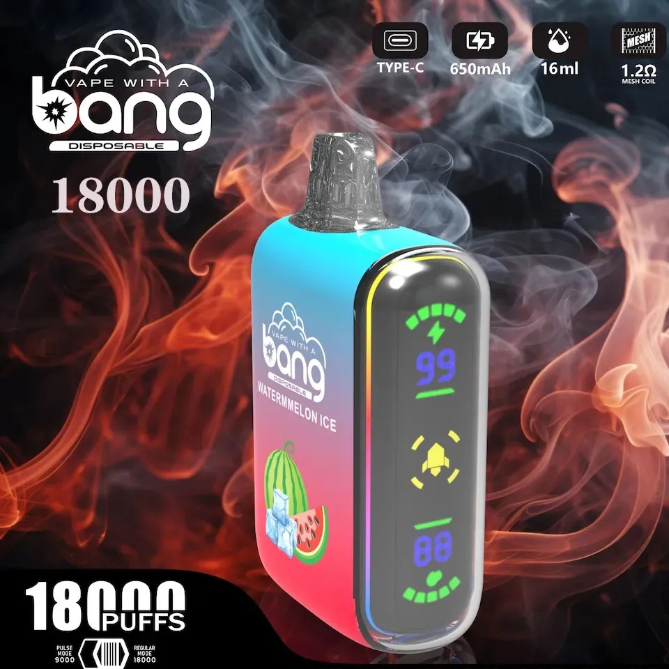  Original bang 18000 Puff 18k Disposable Vapes Pen E Cigarette 0% 2% 3% 5% Recharge Mesh Coil puff 12k bang 18000 vapers vapes disposable puff-Ecloudvaping