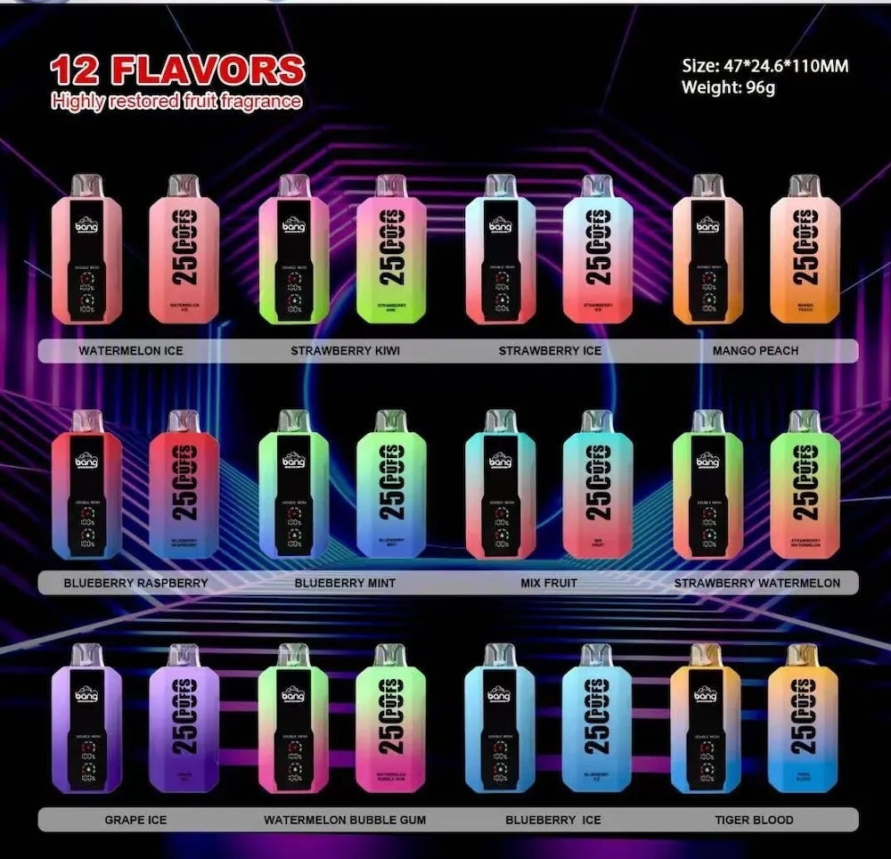 Original Bang 25000 puffs disposable E cigarettes 30ml pre-filled vapor pods 650mAh rechargeable battery vape juice devices Dual Mesh Vaporizers bang box 25000-Ecloudvaping