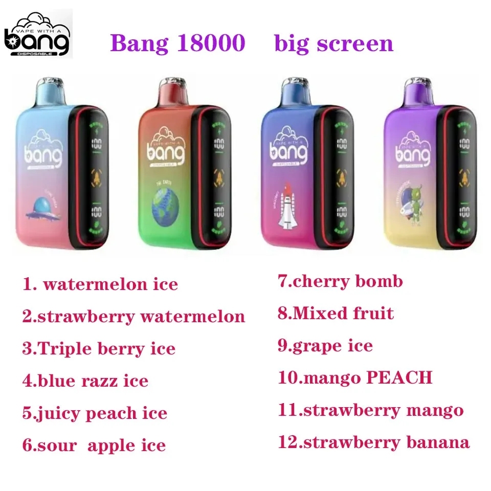  Original bang 18000 Puff 18k Disposable Vapes Pen E Cigarette 0% 2% 3% 5% Recharge Mesh Coil puff 12k bang 18000 vapers vapes disposable puff-Ecloudvaping