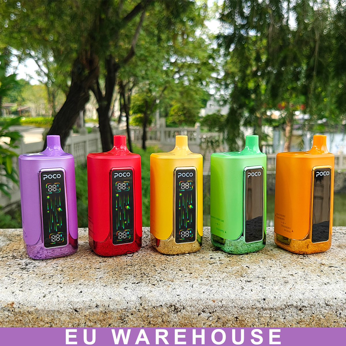 Poco Fr 80000 Puffs Germany EU Warehouse Vape Pen E Liquid Vaper 25K 30K 50K 60K 80K Disposable Electronic Cigarette Wholesale