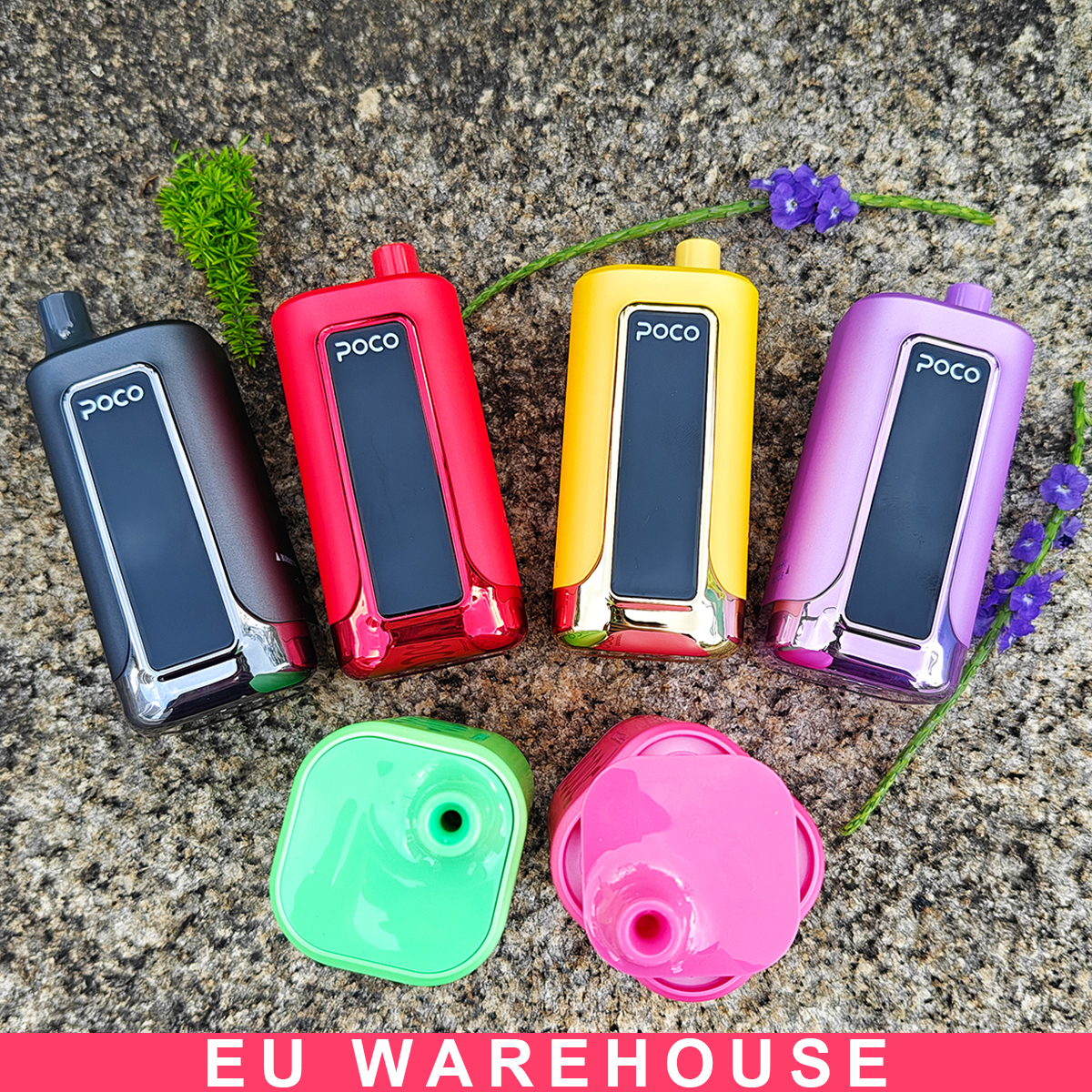 Poco Fr 80000 Puffs Germany EU Warehouse Vape Pen E Liquid Vaper 25K 30K 50K 60K 80K Disposable Electronic Cigarette Wholesale