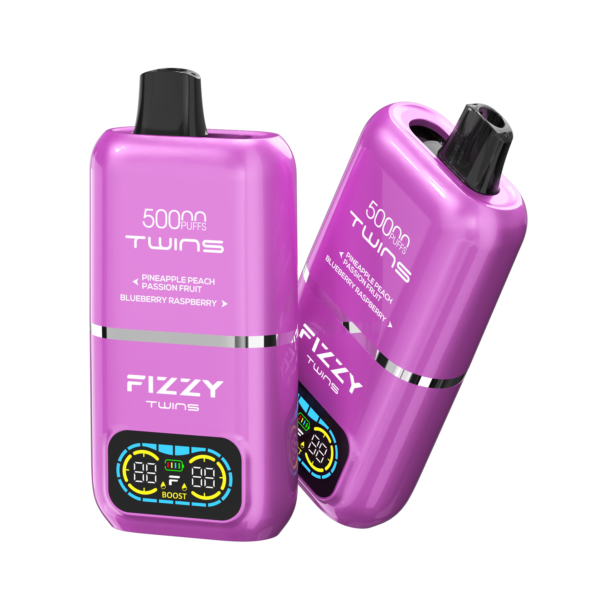 Fizzy Twins 50000 Puffs Bar 50ml E Liquid Big Vapor 50K Double Flavors Disposable Vape Pen Wholesale E-Cigarette