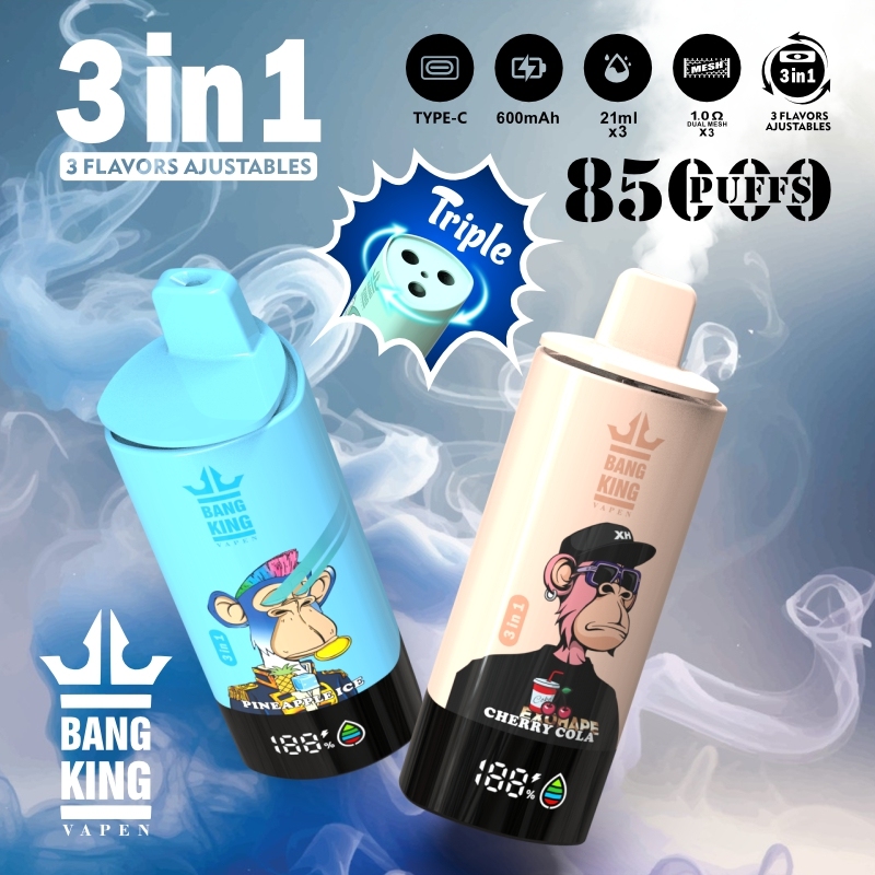 Bang King 85000 85K Puffs Bang Vaper Desechable 75K 60K 50K 30K Box Vapers Desechables Bang EU Europe Germany Spain