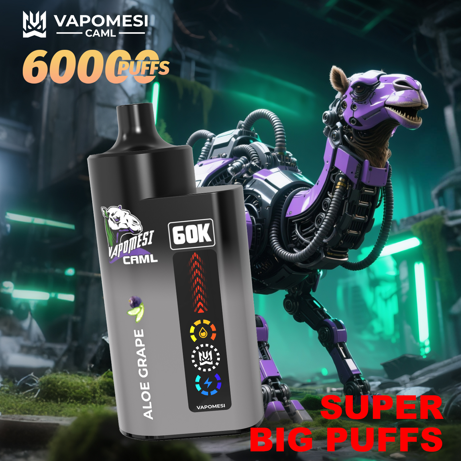  EU Warehouse Vapomesi Caml 2 3 4in1 Disposable I Vapors Bang 50000 60000 80000 Puffs 50 60 80 100K Vaper Wholesale Solo Bar Randm Tornado Vape