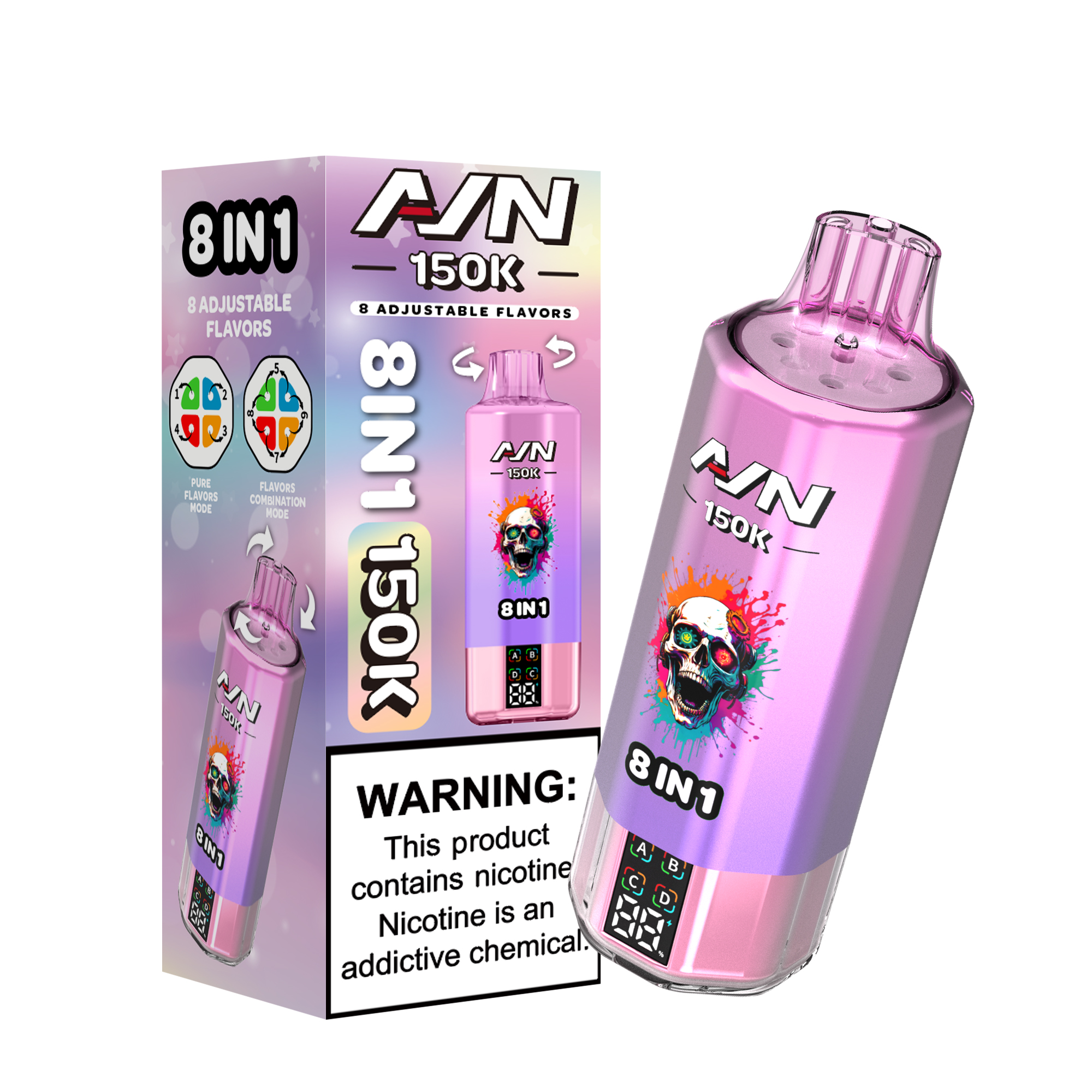 Aivono Aim Avn 150K Puffs Electric Shisha 8 in 1 Flavour Mod 150000 E Cigarettes Vape