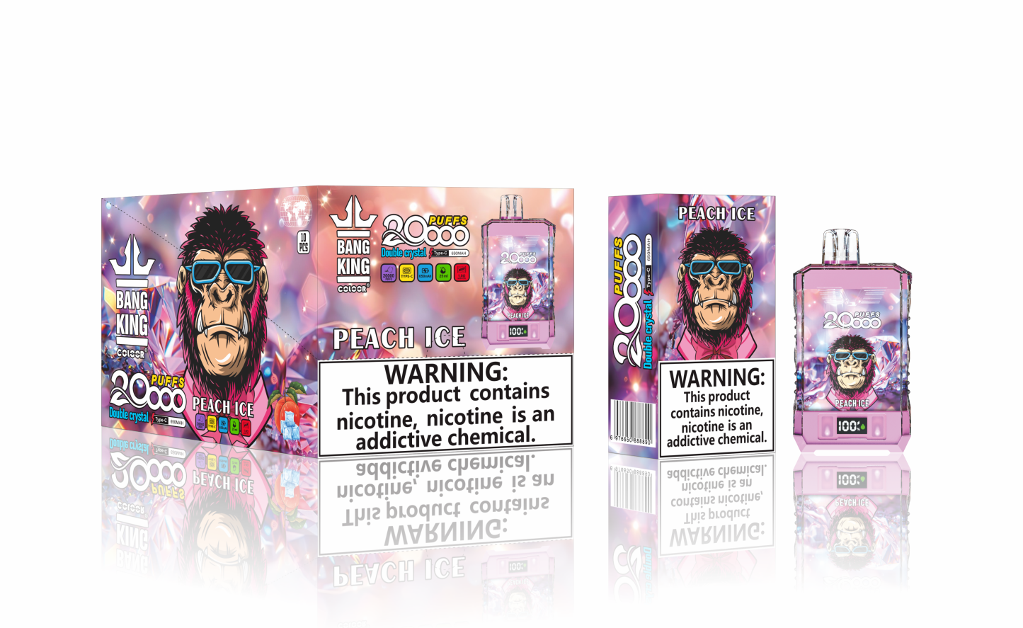 Wholesale I Vape Bang King 20000puff Pocket Hookah Disposable Vape 20000puff Vape Disposable Electronic Cigarette China Product Wholesaler