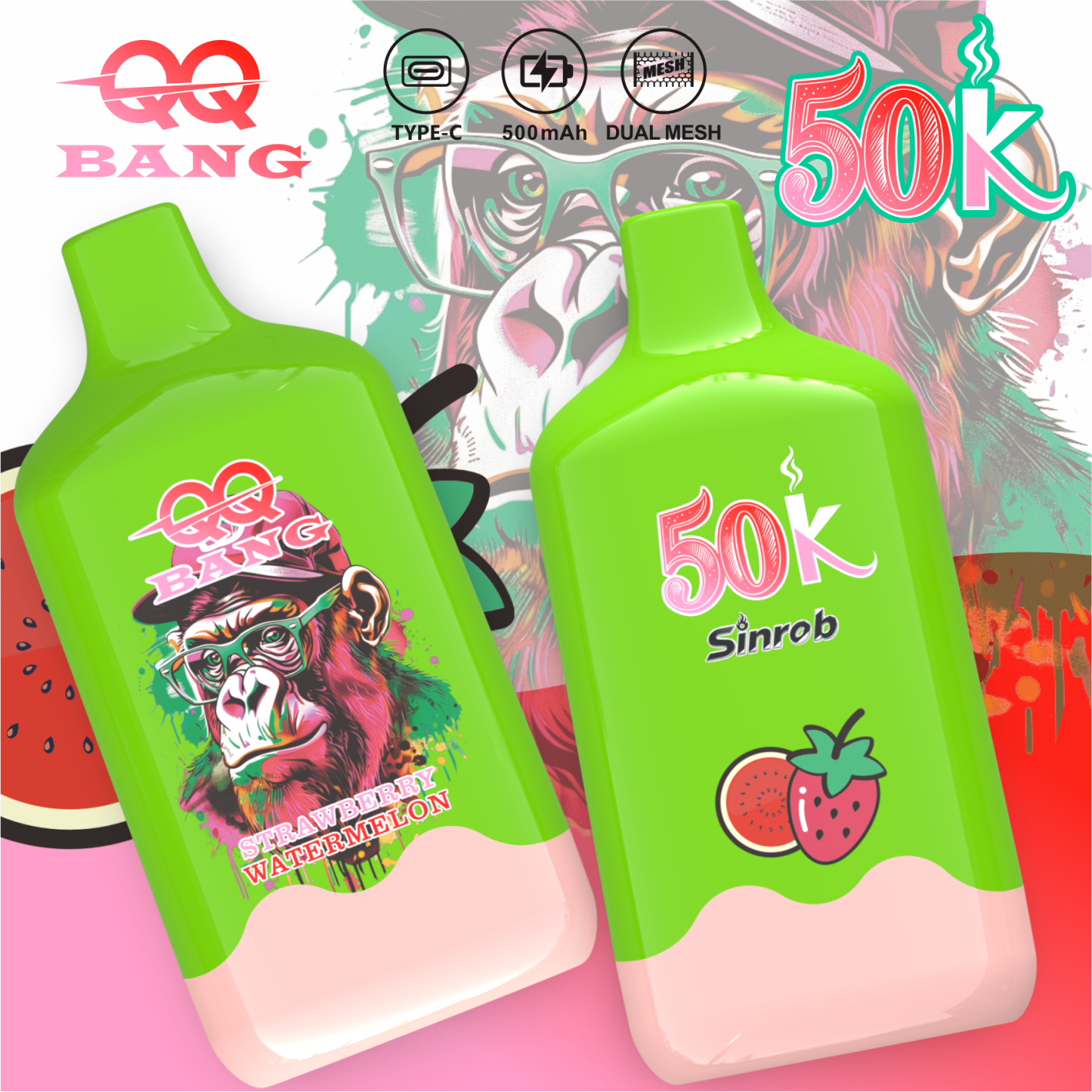 QQbang 50k Puffs Vape Pen Wholesale Vaper QQ Bang King 50k Disposable Electronic Cigarette Vapes