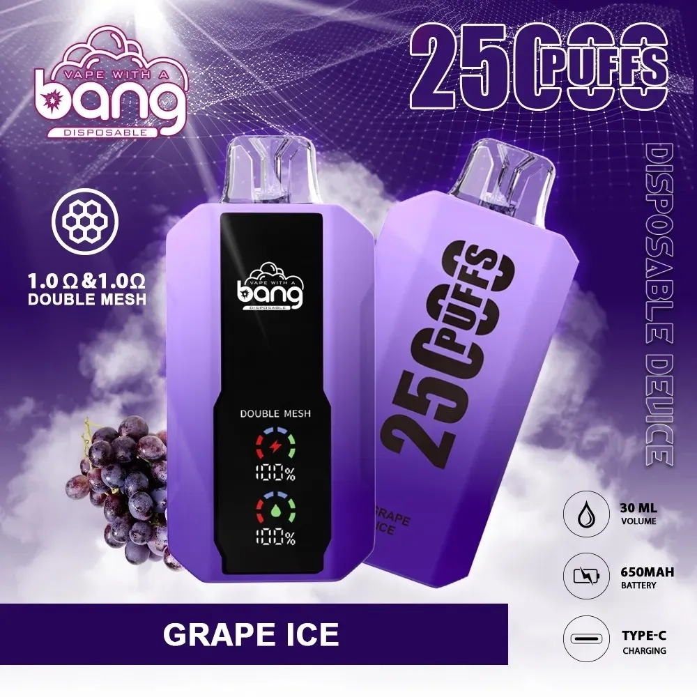 Original Bang 25000 puffs disposable E cigarettes 30ml pre-filled vapor pods 650mAh rechargeable battery vape juice devices Dual Mesh Vaporizers bang box 25000-Ecloudvaping