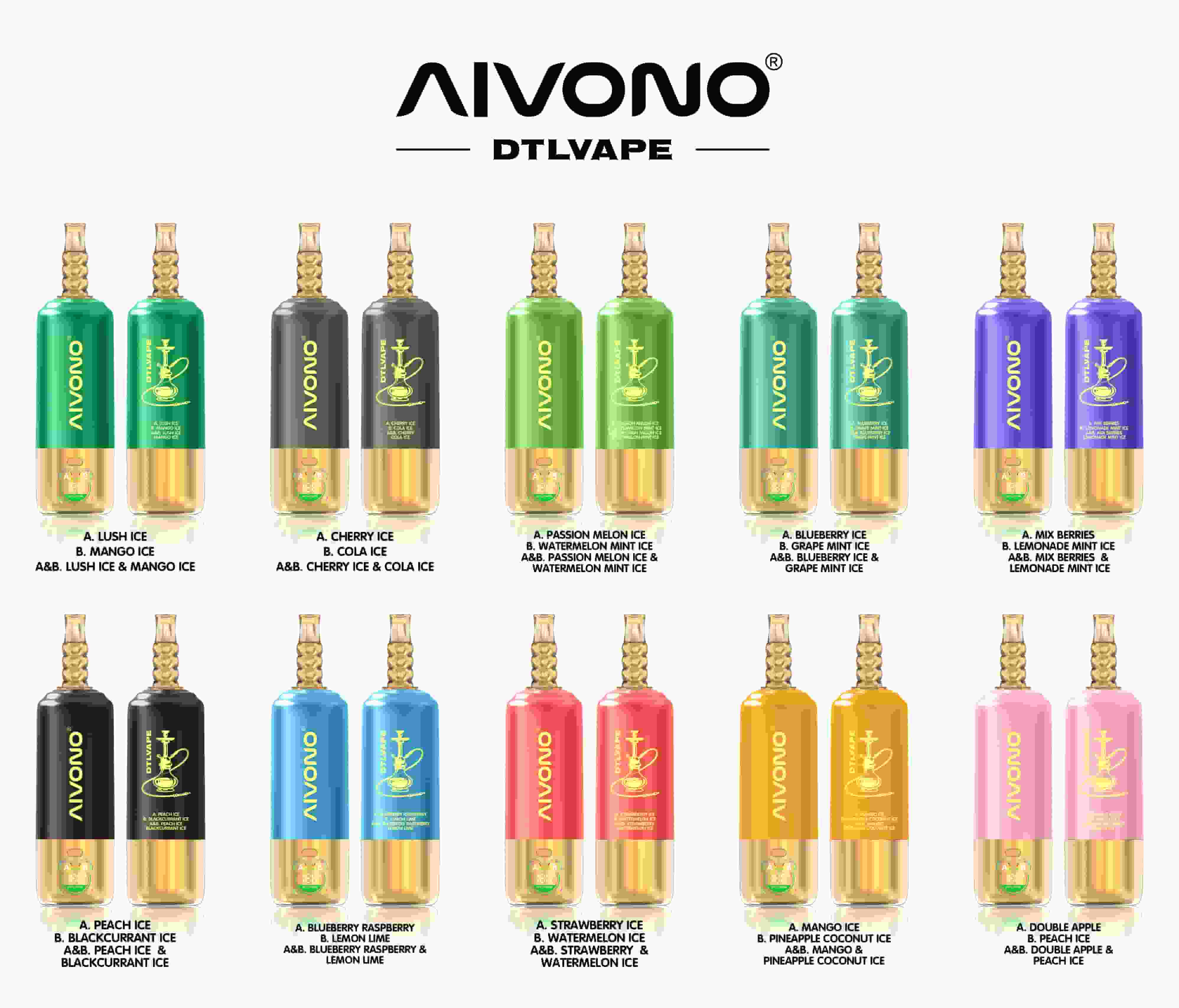 AIVONO AVN DTLVAPE 3IN1 160k Disposable Vape