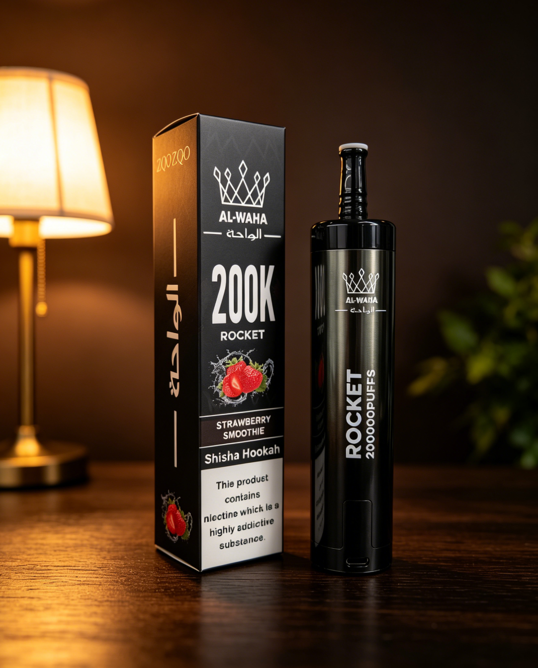 Al Waha Rocket Hookah 200K Shisha 20000 Vape Puffs Vape