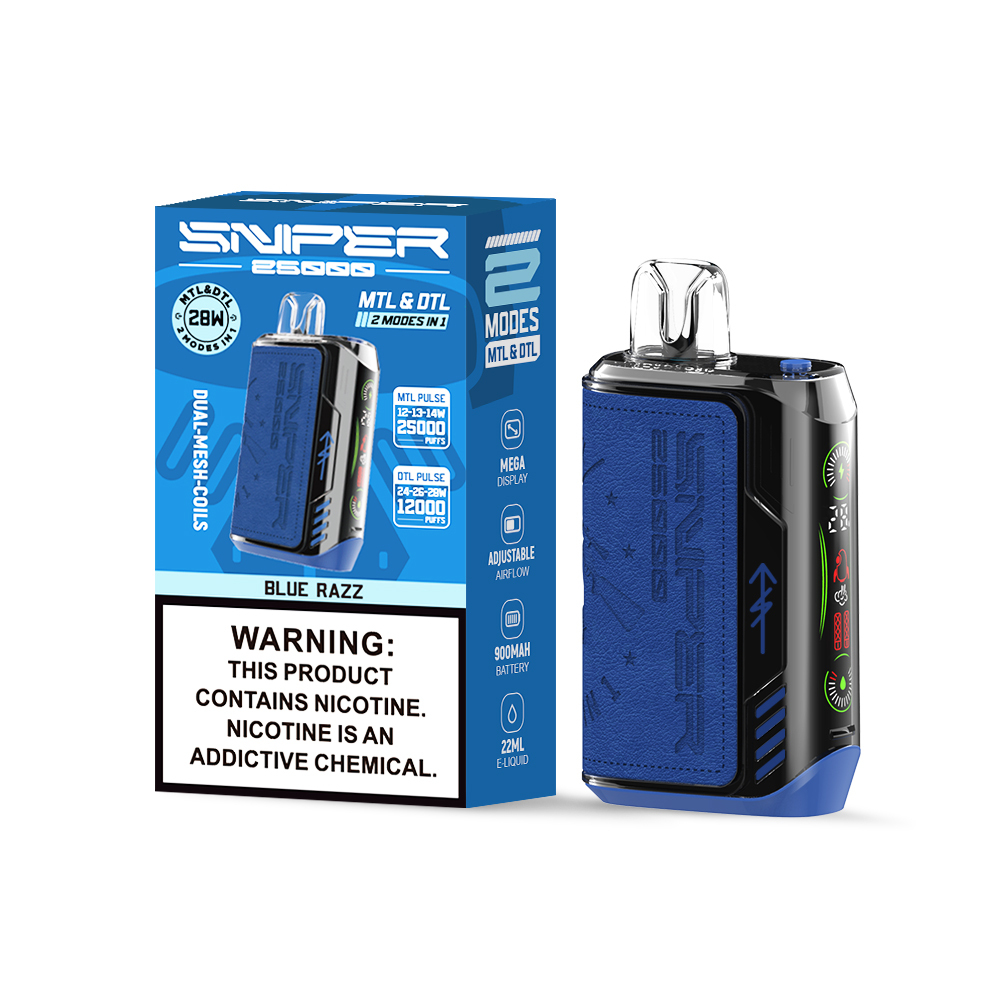 Original VAPMOD SNIPER 25000 QD132Eliquid Disposable Vaper Pen Device