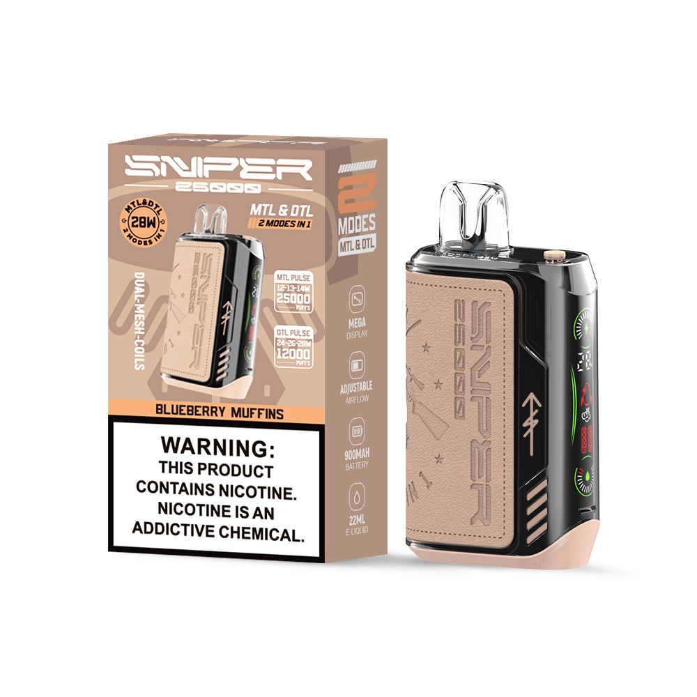Original VAPMOD SNIPER 25000 QD132Eliquid Disposable Vaper Pen Device