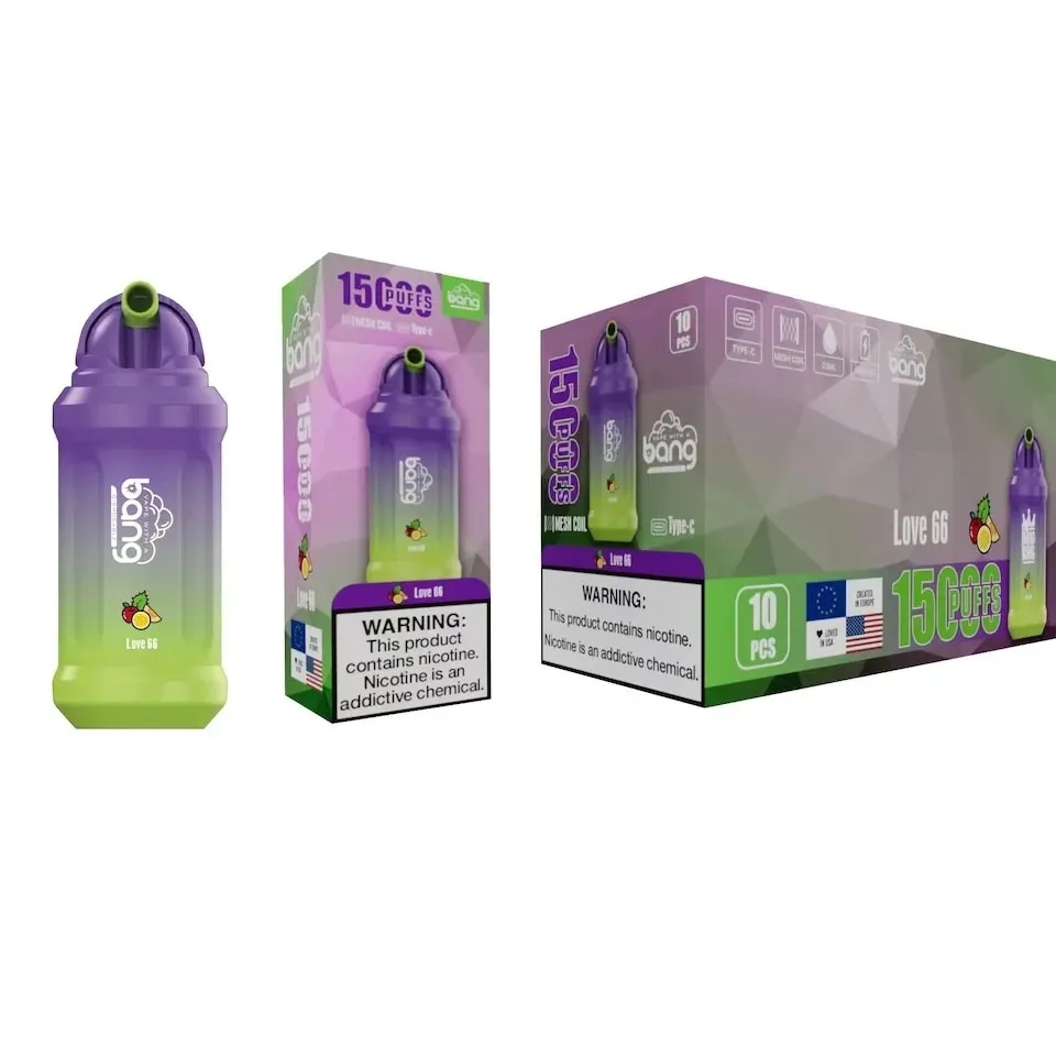 Authentic Bang15000 Puffs Disposable Vapes Pen 15k E Cigarette 0% 2% 3% 5% Level Vaporizer 650mAh Rechargeable Mesh Coil 23ml Pre-filled Pod 20 flavor-Ecloudvaping