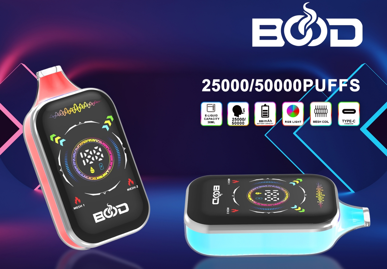 Bood Pulse PRO50000 Puffs 25K/50K Disposable Electronic Cigarette LED Display 10flavor Factory Sel