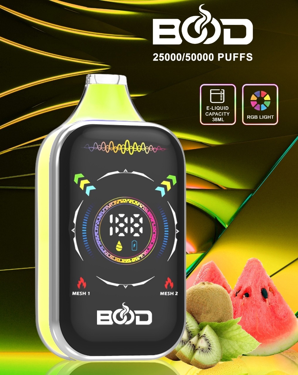 Bood Pulse PRO50000 Puffs 25K/50K Disposable Electronic Cigarette LED Display 10flavor Factory Sel