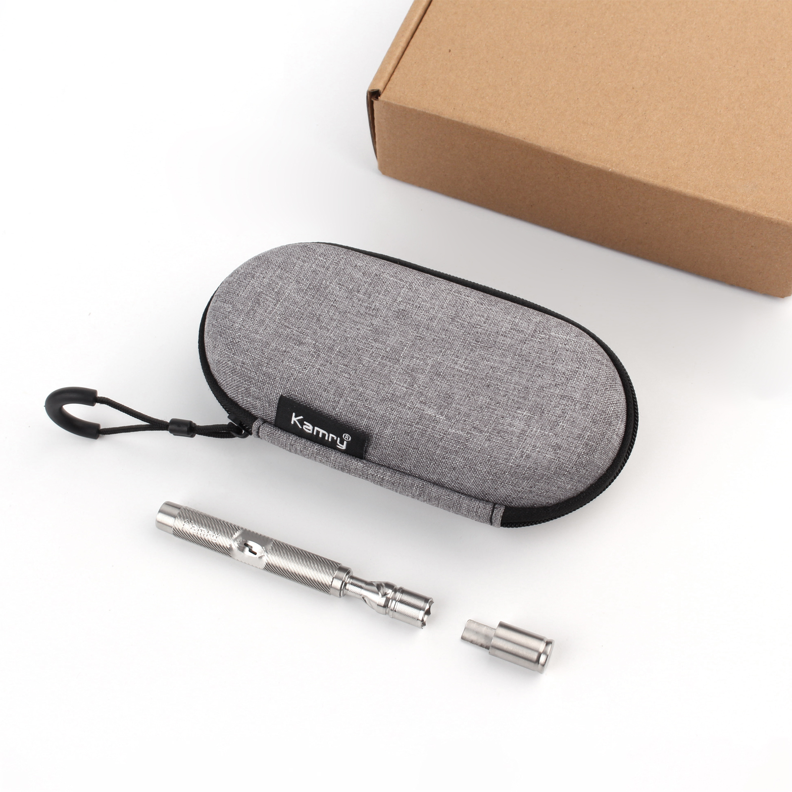 Ecig Empty Atomizer Refillable Rechargeable Anti-Hot Long Drip Tip Vaporizer Starter Kit medical grade stainless steel Pen 